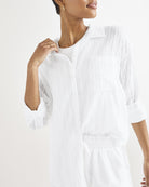 Splendid Bloom Button Down Shirt White | Vagabond Apparel Boutique