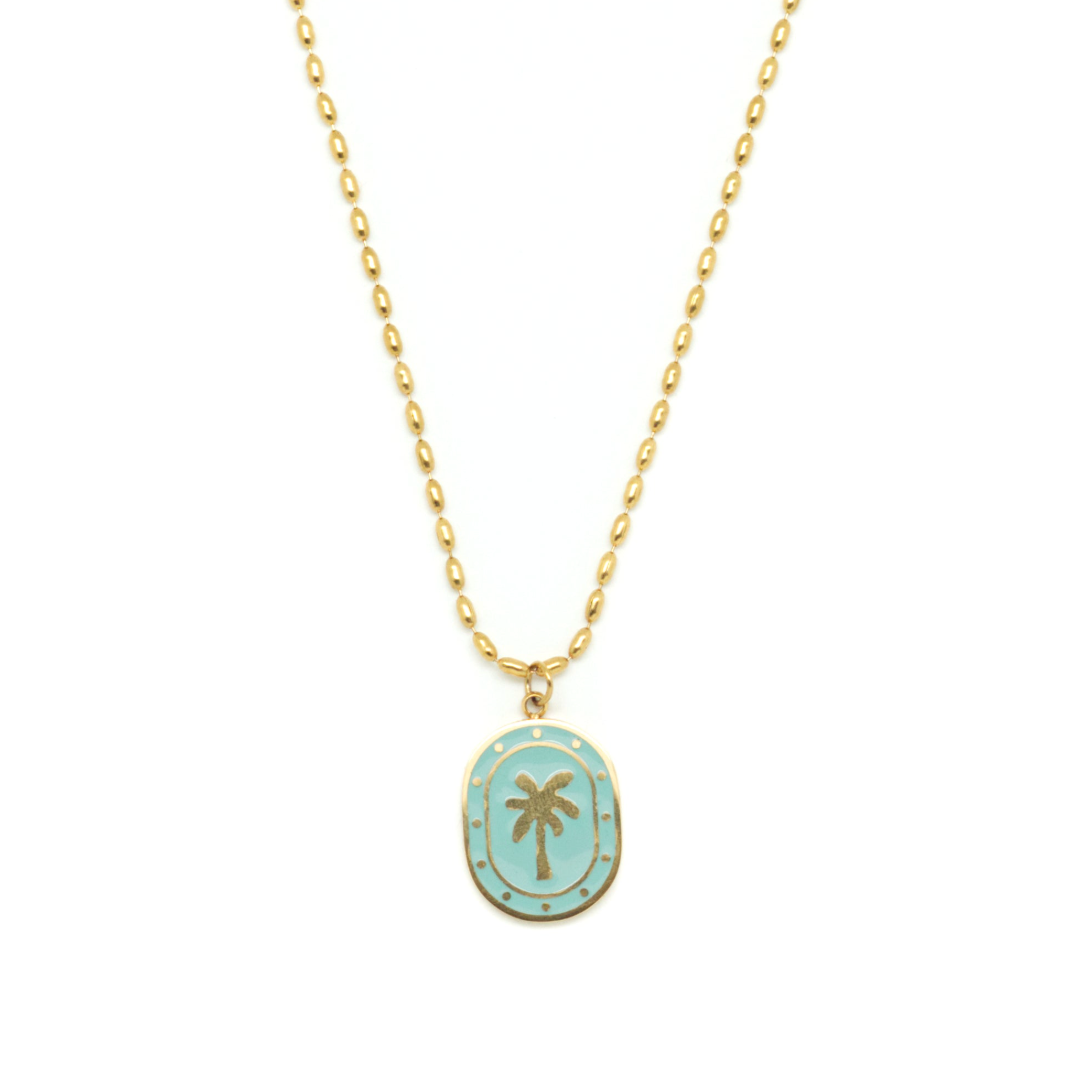 Salty Cali Palm Token Necklace | Vagabond Apparel Boutique