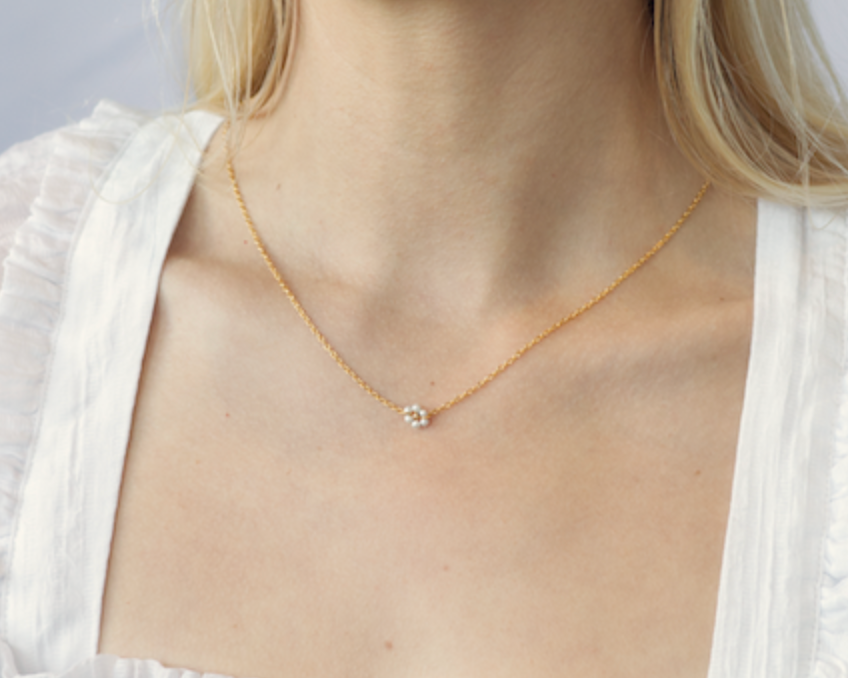 Salty Cali Pearl Daisy Necklace | Vagabond Apparel Boutique