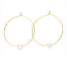 Salty Cali Pearl Hoops | Vagabond Apparel Boutique