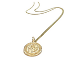 Silver Girl Small St Christopher Necklace Gold Filled