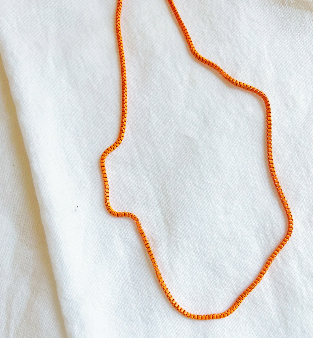 Logan Tay Orange Layering Necklace