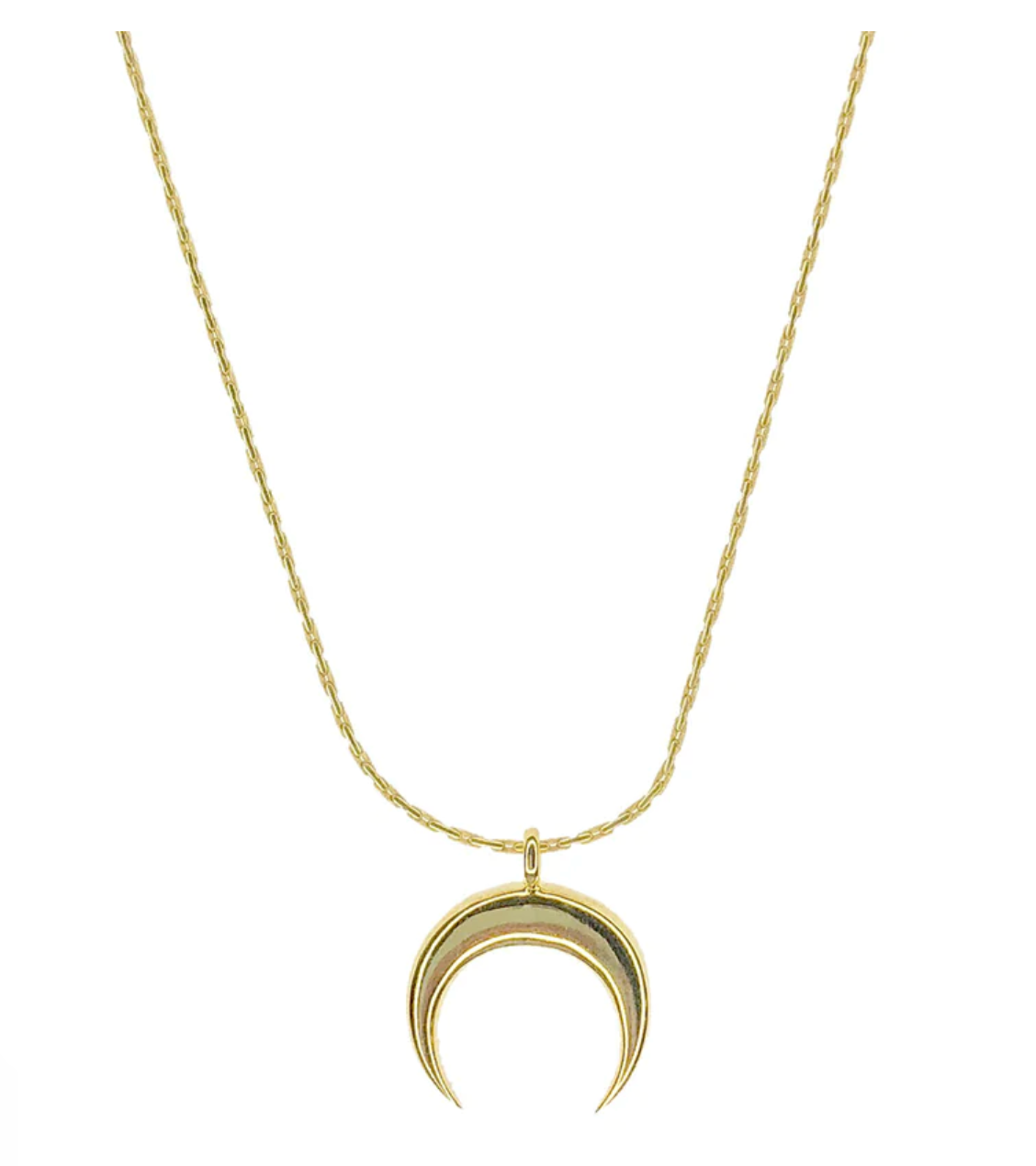 Salty Cali Horn Pendant 18K Gold