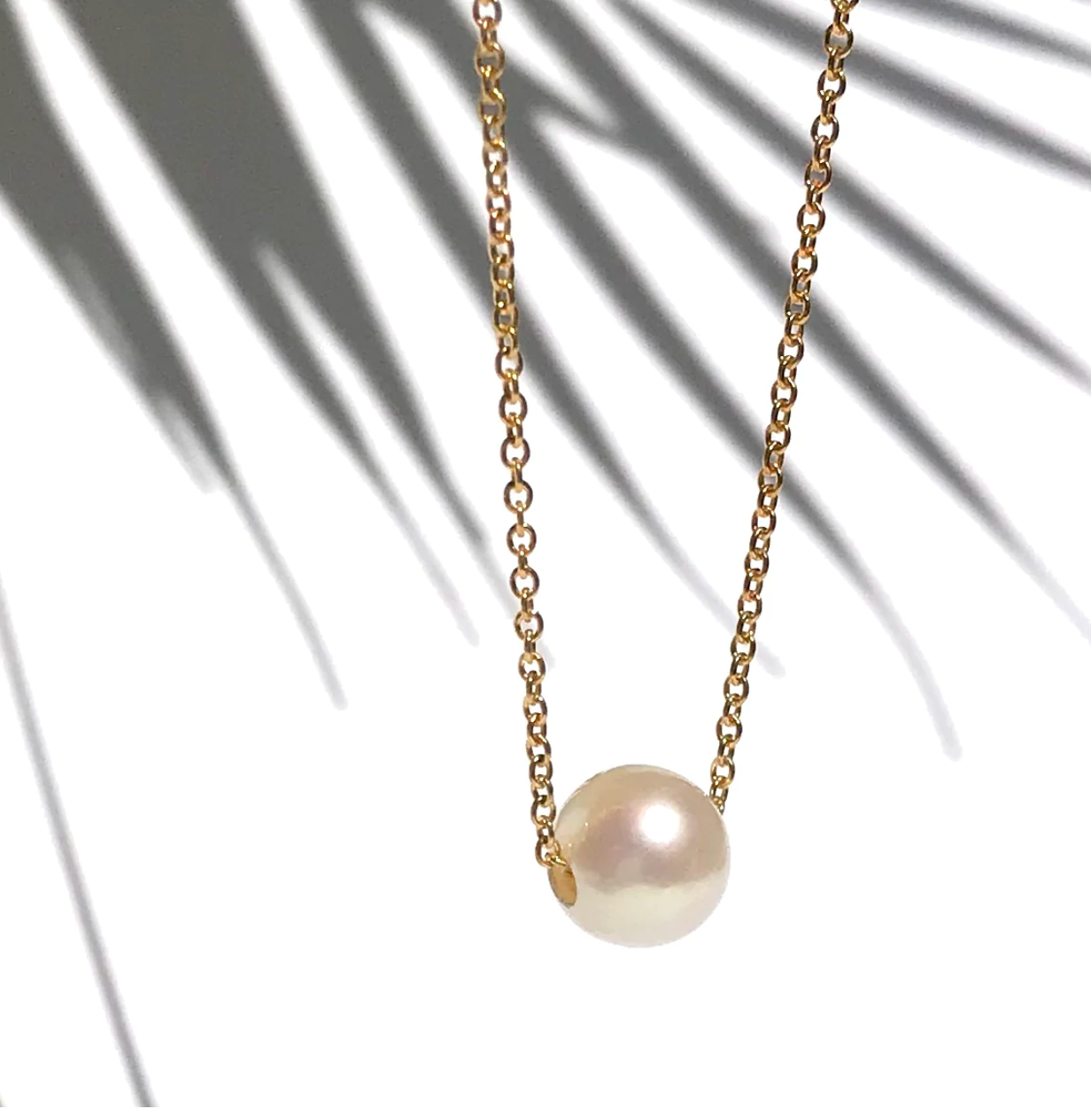 Silver Girl Single Pearl Necklace