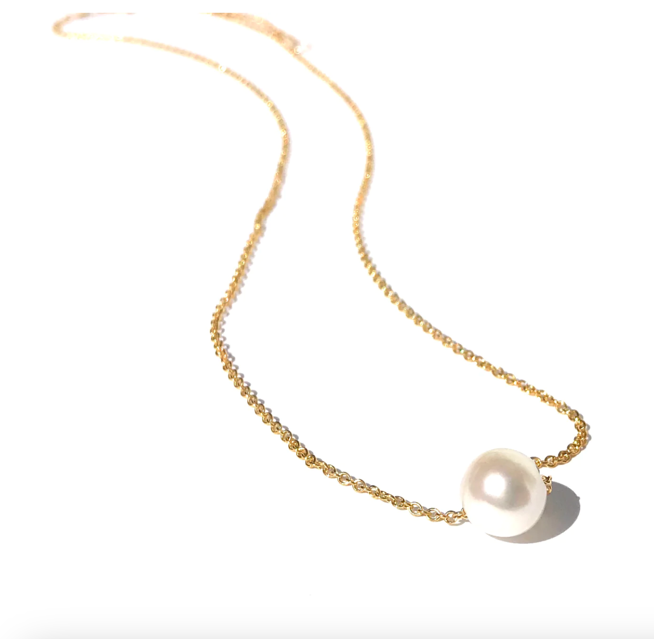 Silver Girl Single Pearl Necklace