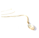 Silver Girl Moonstone Marquis Necklace