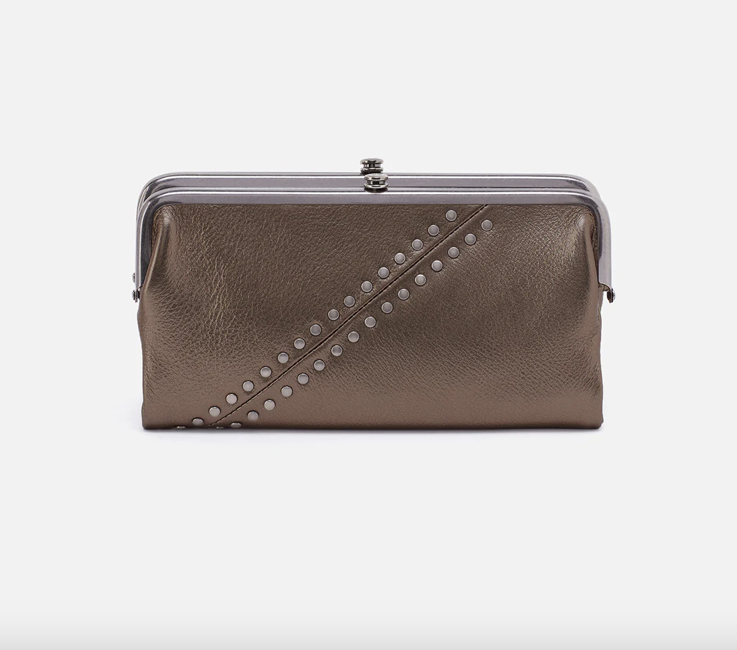 Hobo Lauren Clutch Wallet Pewter