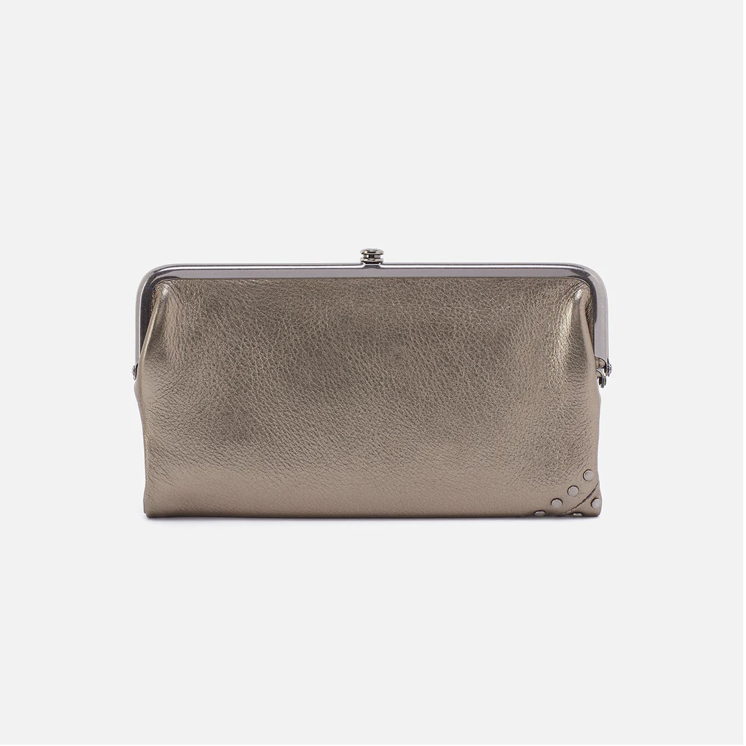 Hobo Lauren Clutch Wallet Pewter