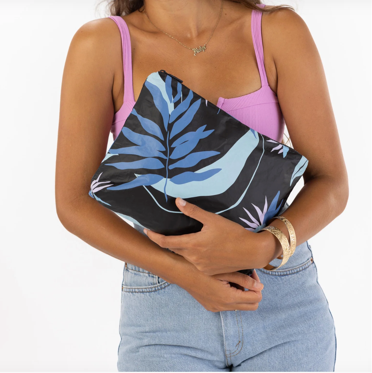 Aloha Painted Bird Mid Pouch Huckleberry/Black