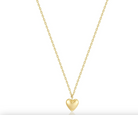 Eklexic Micro Heart Charm Necklace 14K Gold Plated