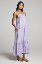 Saltwater Luxe Cat Midi Dress Iris | Vagabond Apparel Boutique