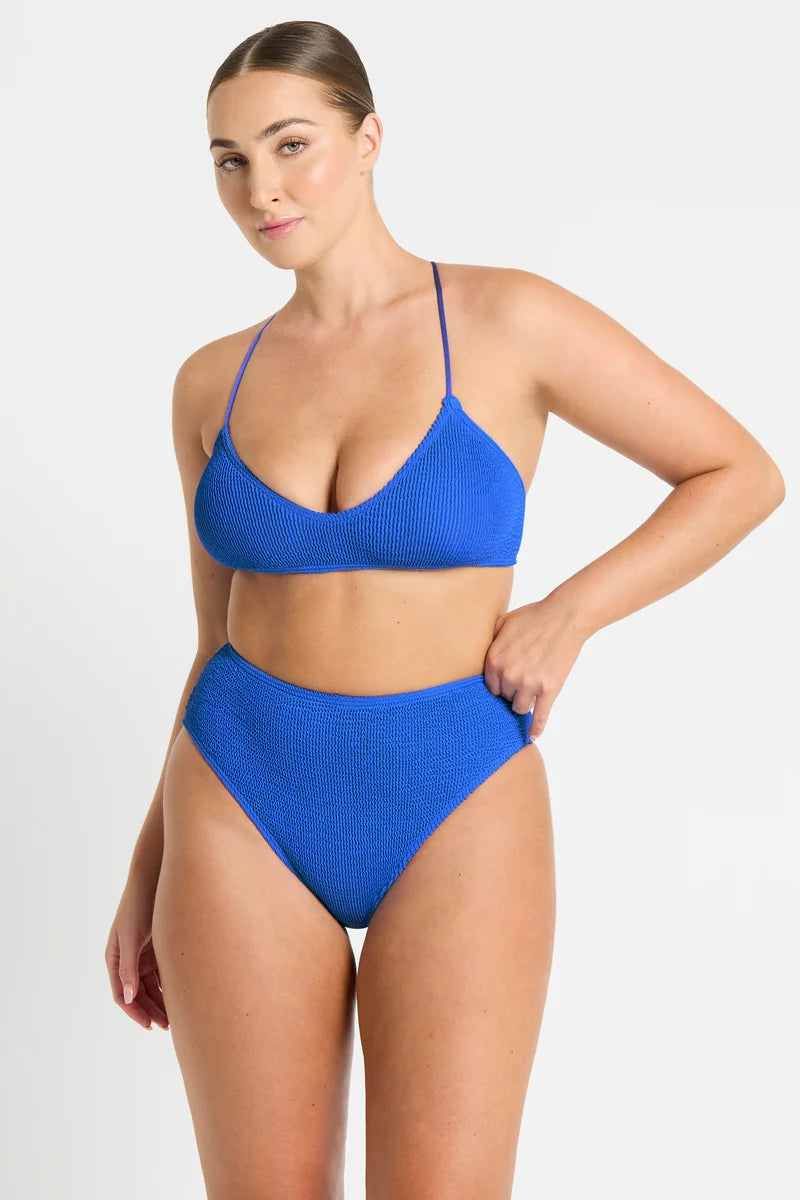 Bond-eye Selena Crop Cobalt Recycled | Vagabond Apparel Boutique