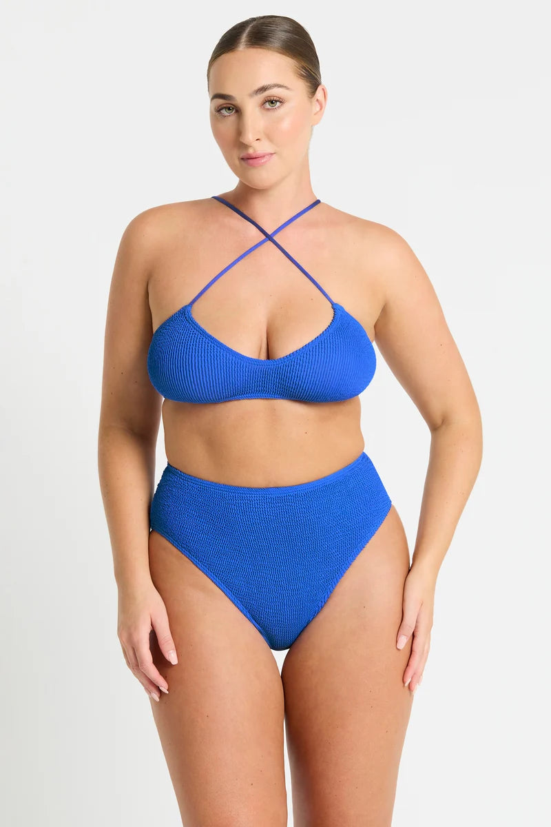 Bond-eye Selena Crop Cobalt Recycled | Vagabond Apparel Boutique