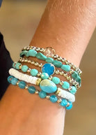 Silver Girl Turquoise Nugget Bracelet | Vagabond Apparel Boutique