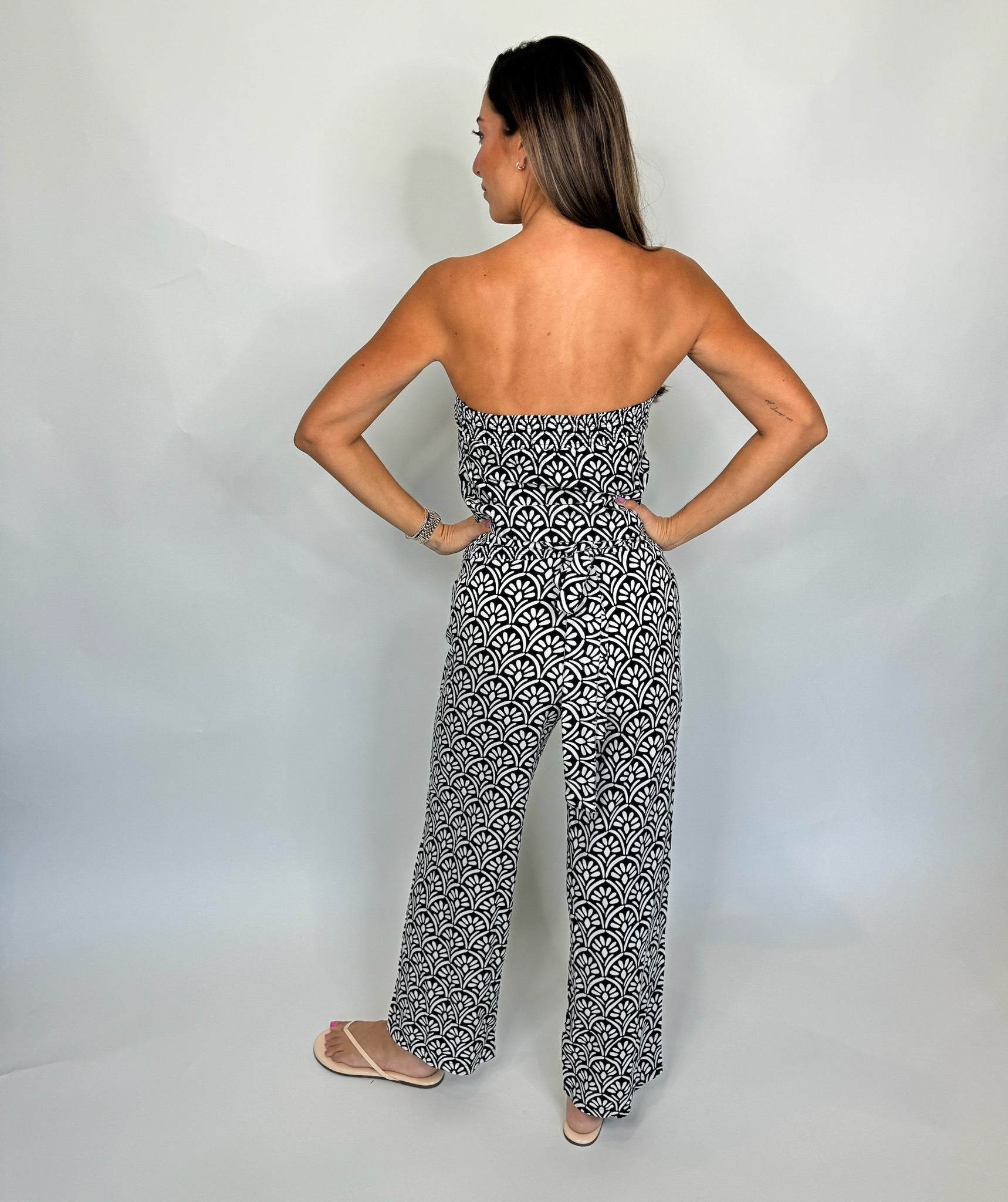 Skemo Art Deco Jumpsuit Black | Vagabond Apparel Boutique