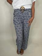 Skemo Art Deco Pants Navy | Vagabond Apparel Boutique