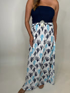 Skemo Seaweed Maxi Dress Blue | Vagabond Apparel Boutique