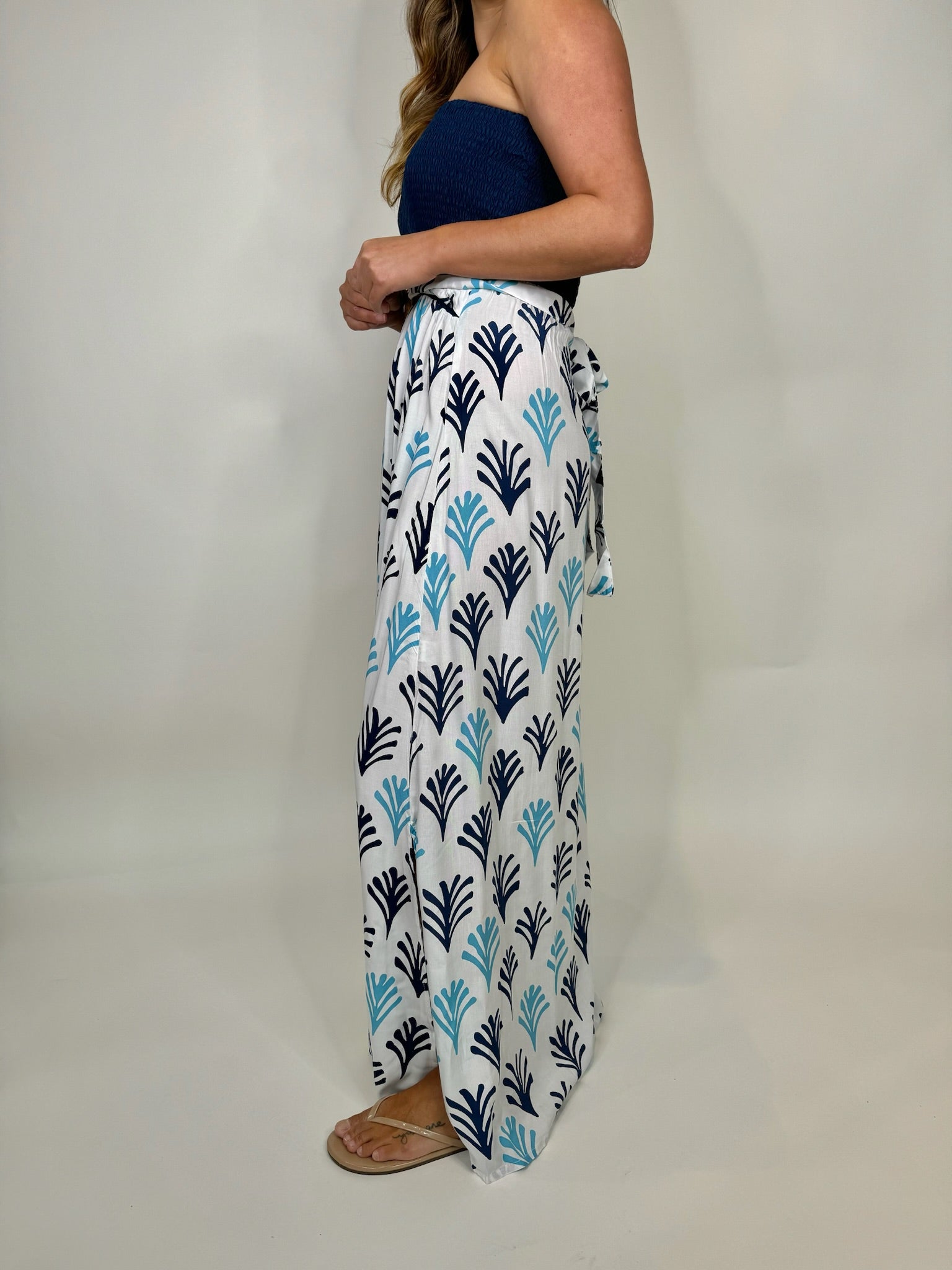 Skemo Seaweed Maxi Dress Blue | Vagabond Apparel Boutique