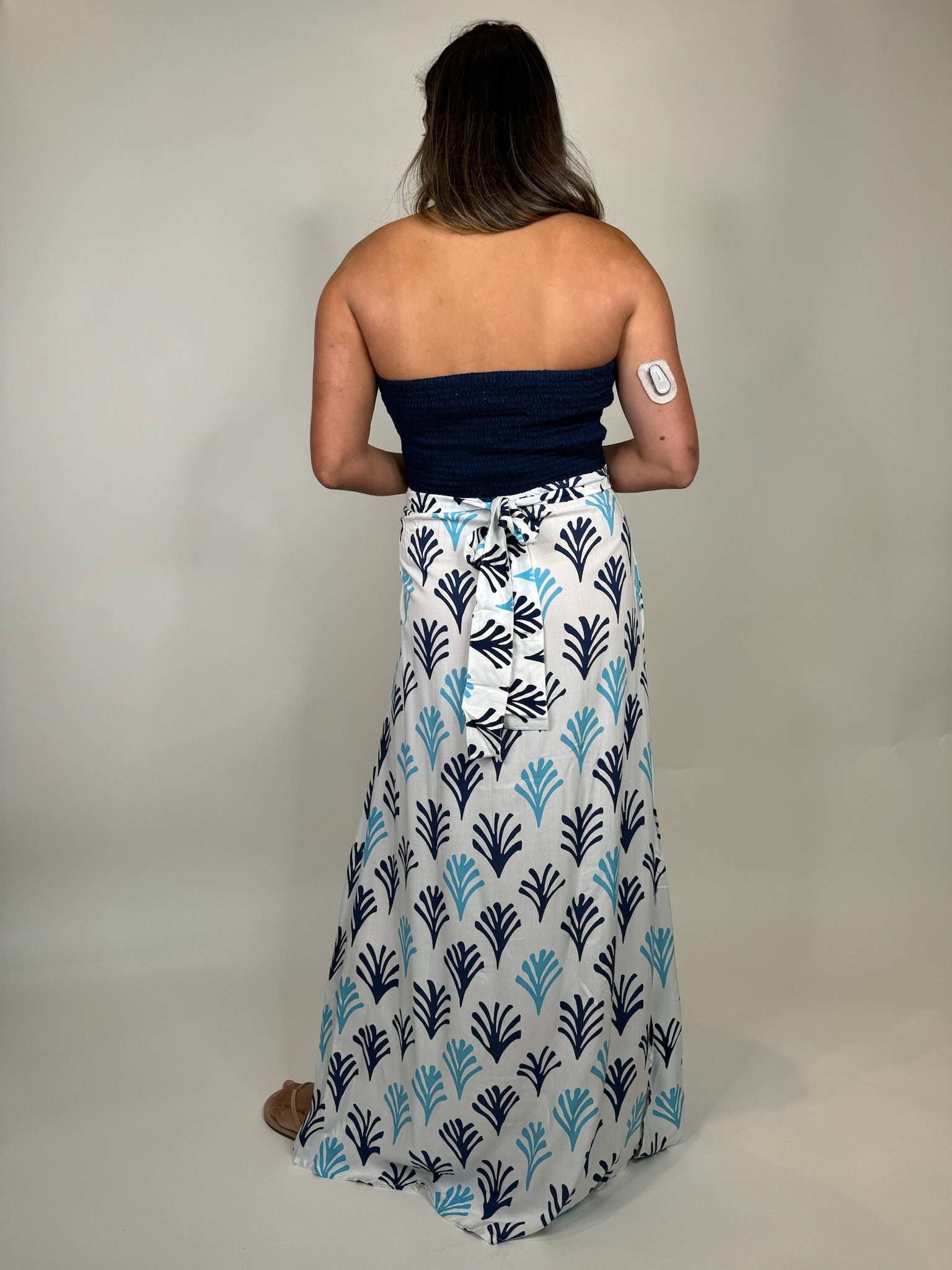 Skemo Seaweed Maxi Dress Blue | Vagabond Apparel Boutique