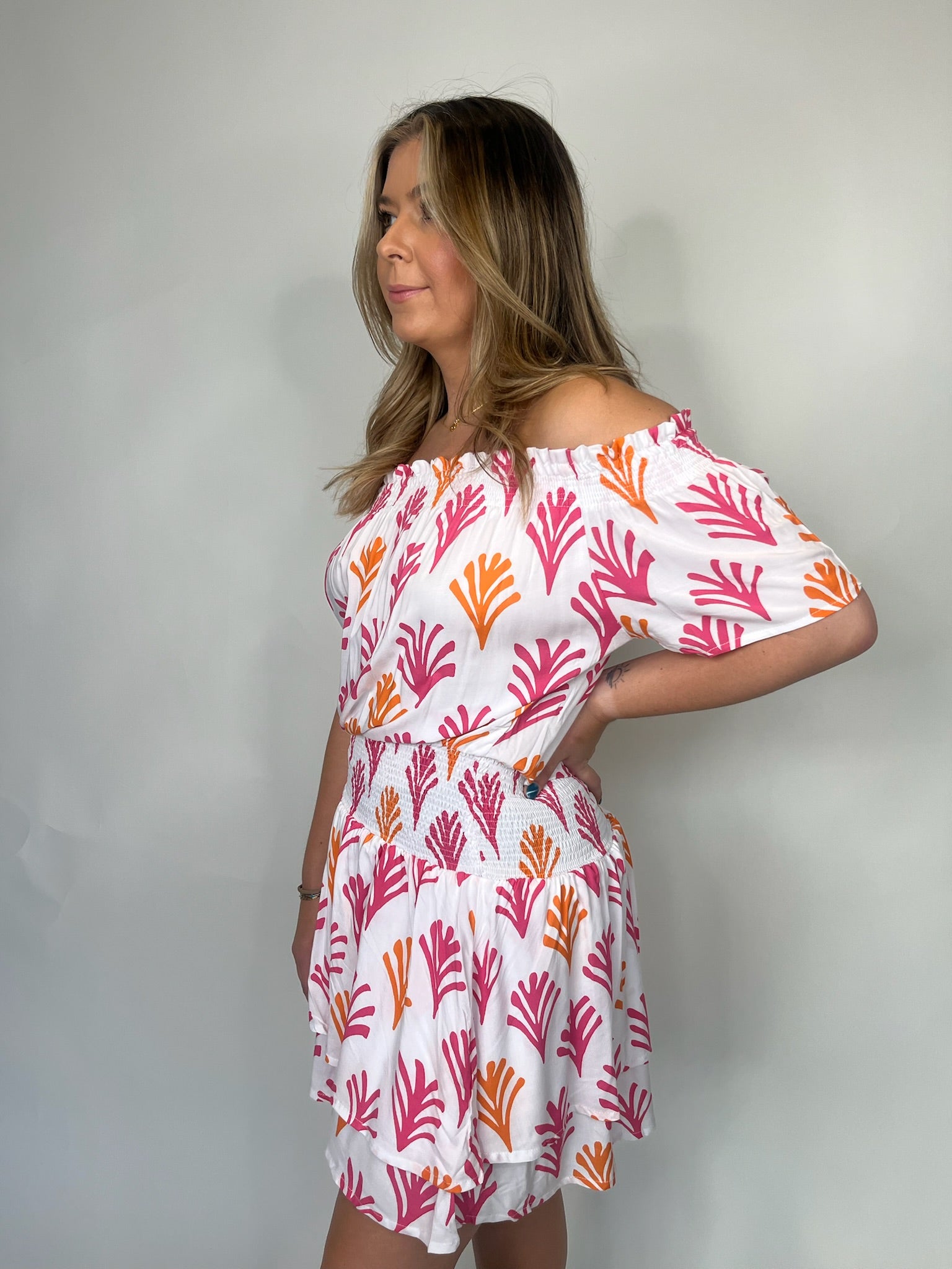 Skemo Seaweed New Gypsy Dress Pink | Vagabond Apparel Boutique