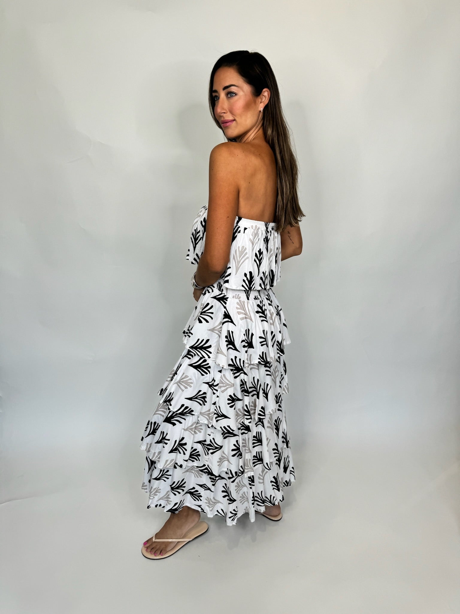 Skemo Seaweed Tier Dress Black | Vagabond Apparel Boutique