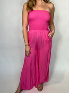 Skemo Solids Java Jumpsuit Pink | Vagabond Apparel Boutique