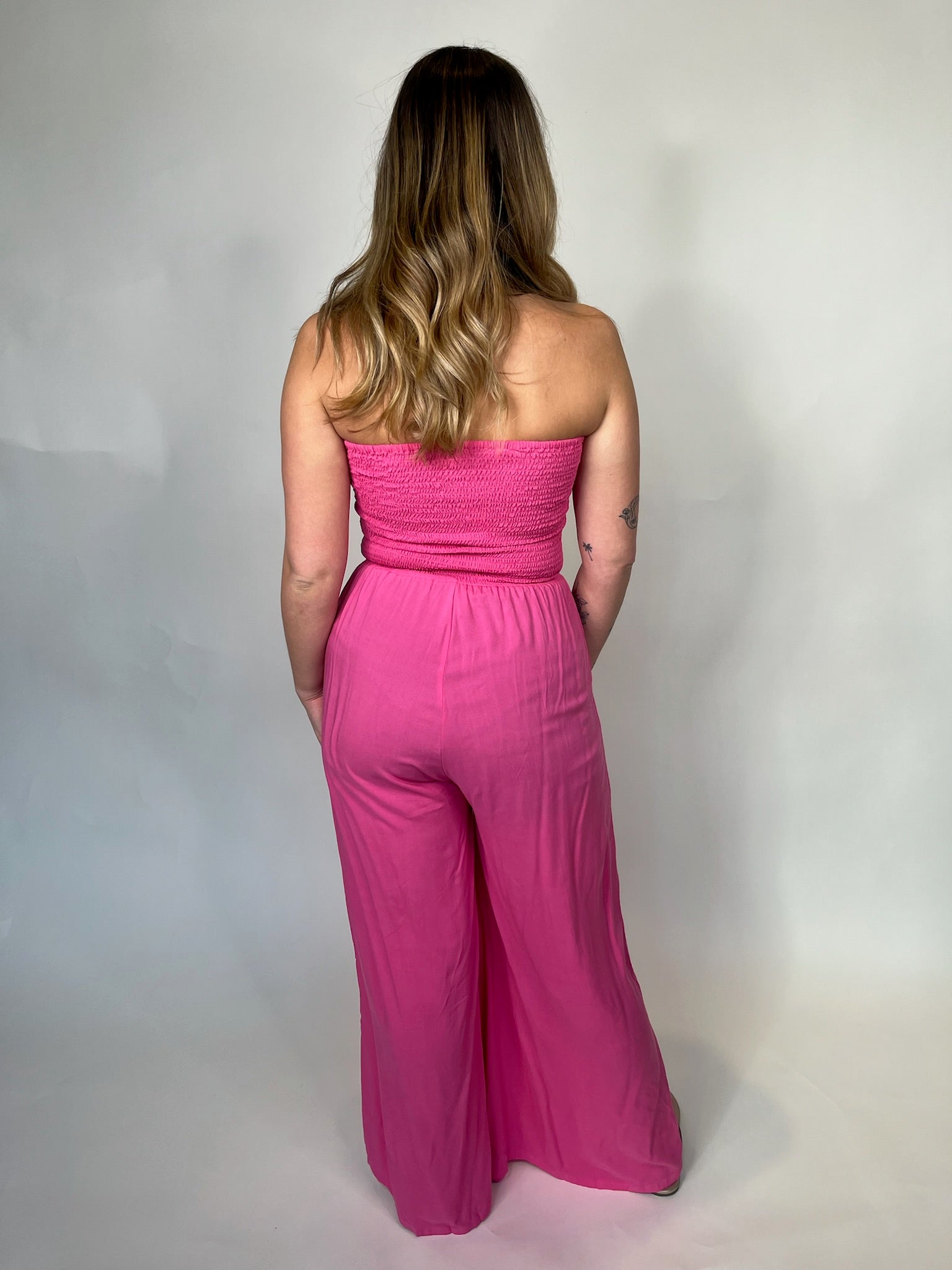 Skemo Solids Java Jumpsuit Pink | Vagabond Apparel Boutique