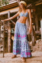 Spell Love Jetty Maxi Skirt Blue Nirvana | Vagabond Apparel Boutique