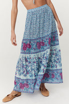 Spell Love Jetty Maxi Skirt Blue Nirvana | Vagabond Apparel Boutique