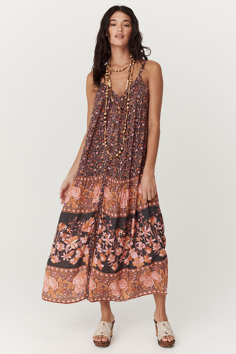 Spell Love Jetty Strappy Maxi Dress Balmy Nights | Vagabond Apparel Boutique