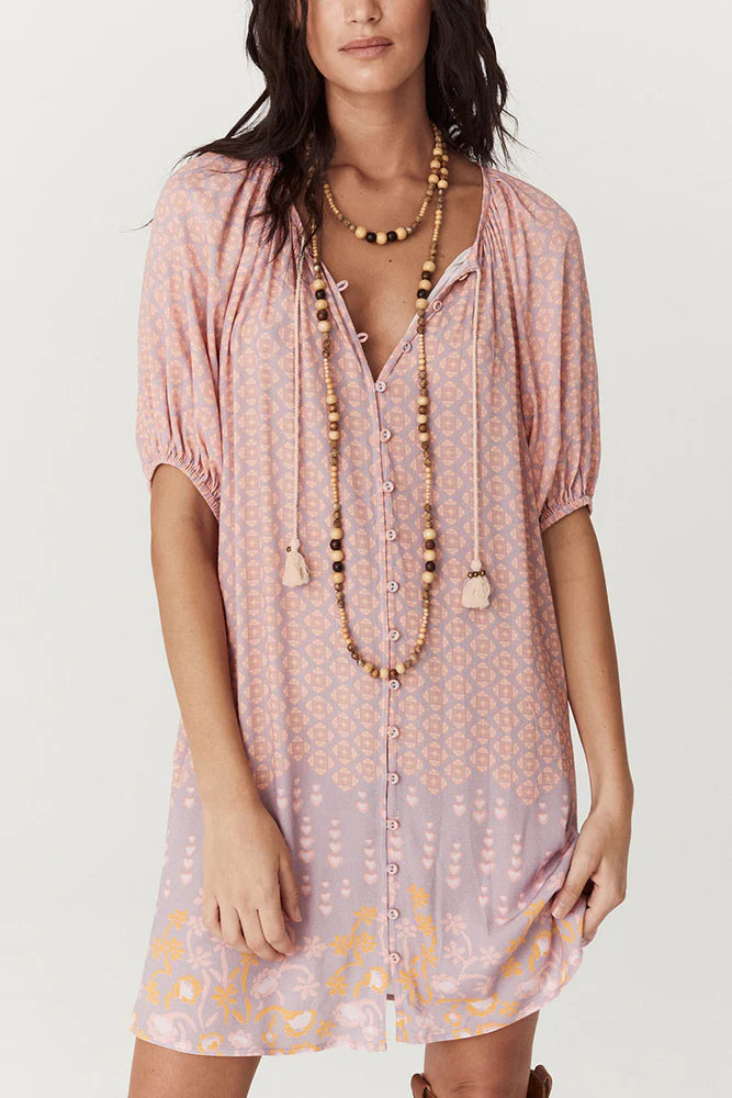 Spell Sweet Nothings Button Through Tunic Dress | Vagabond Apparel Boutique