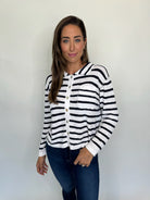 Stitch Drop Sail Away Sweater White | Vagabond Apparel Boutique