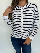 Stitch Drop Sail Away Sweater White | Vagabond Apparel Boutique