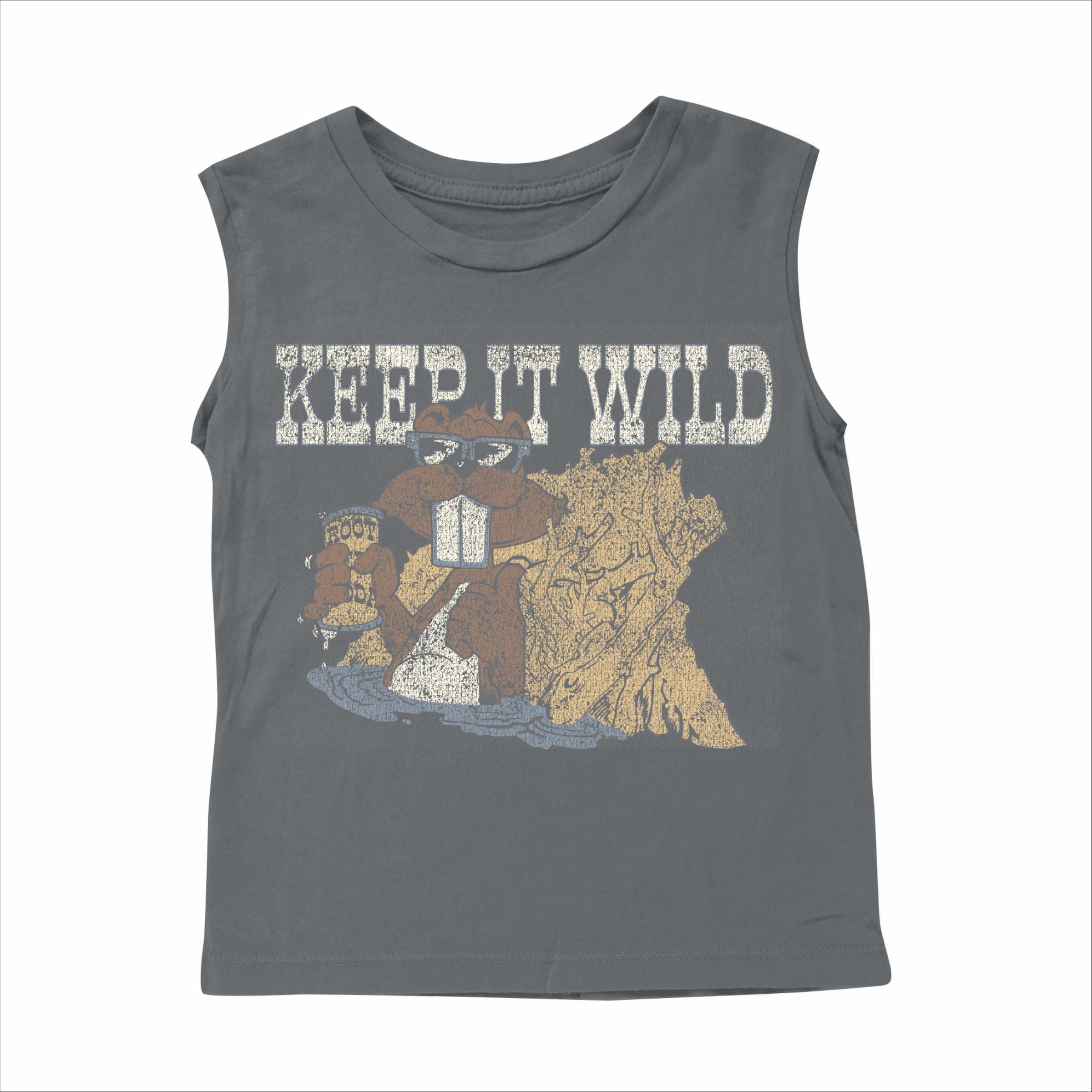 Tiny Whales Keep It Wild Tee Black