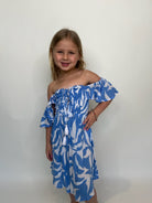 Tiare Hawaii Kid Happiness Dress Geo Sky | Vagabond Apparel Boutique