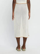 Vivi Knit Midi Skirt White | Vagabond Apparel Boutique