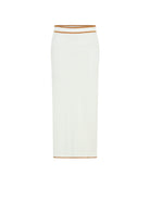 Vivi Knit Midi Skirt White | Vagabond Apparel Boutique