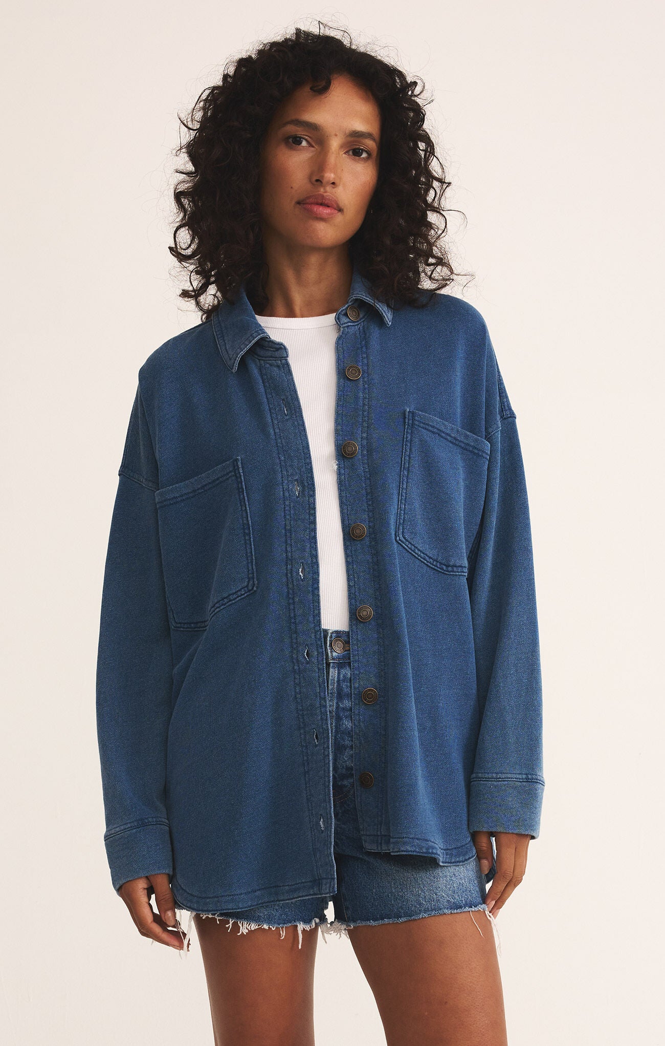 Z Supply All Day Knit Denim Jacket | Vagabond Apparel Boutique