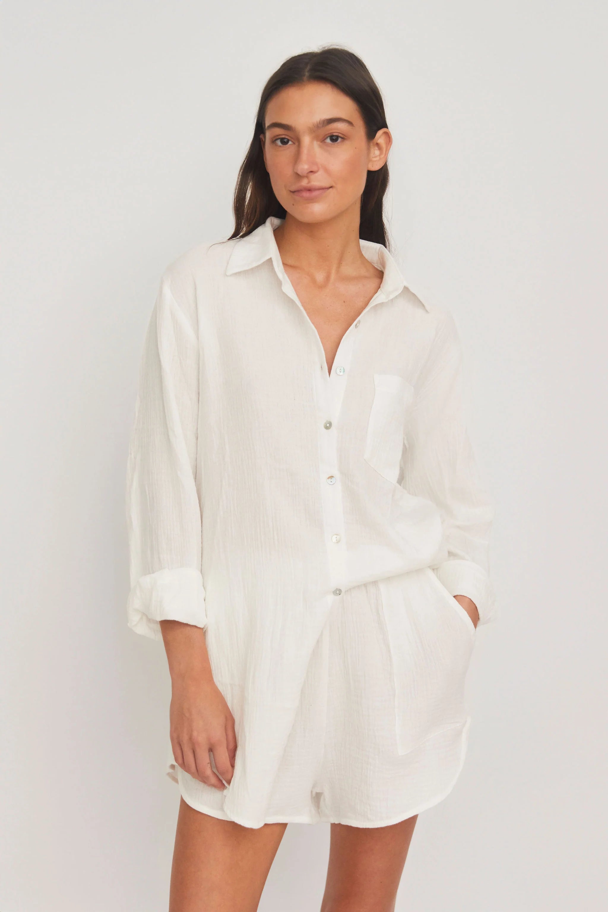 Citrine Hampton Shirt White