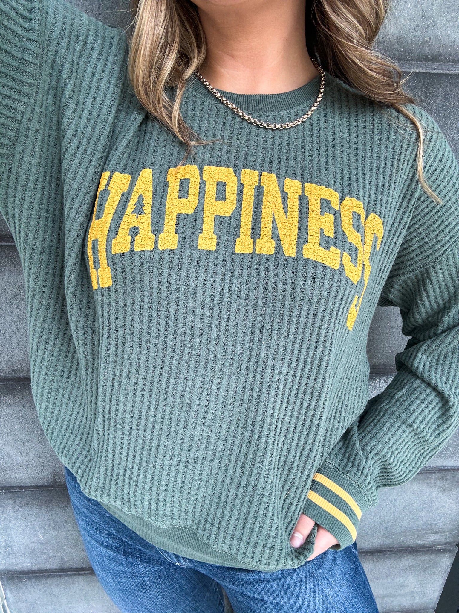 PJ Salvage Campfire Cozy Thermal L/S Top Sage | Vagabond Apparel Boutique