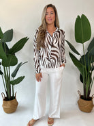 Bella Dahl Wide Leg Pant White