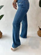 Paige Sonja Wide Leg Jean Seville Distressed