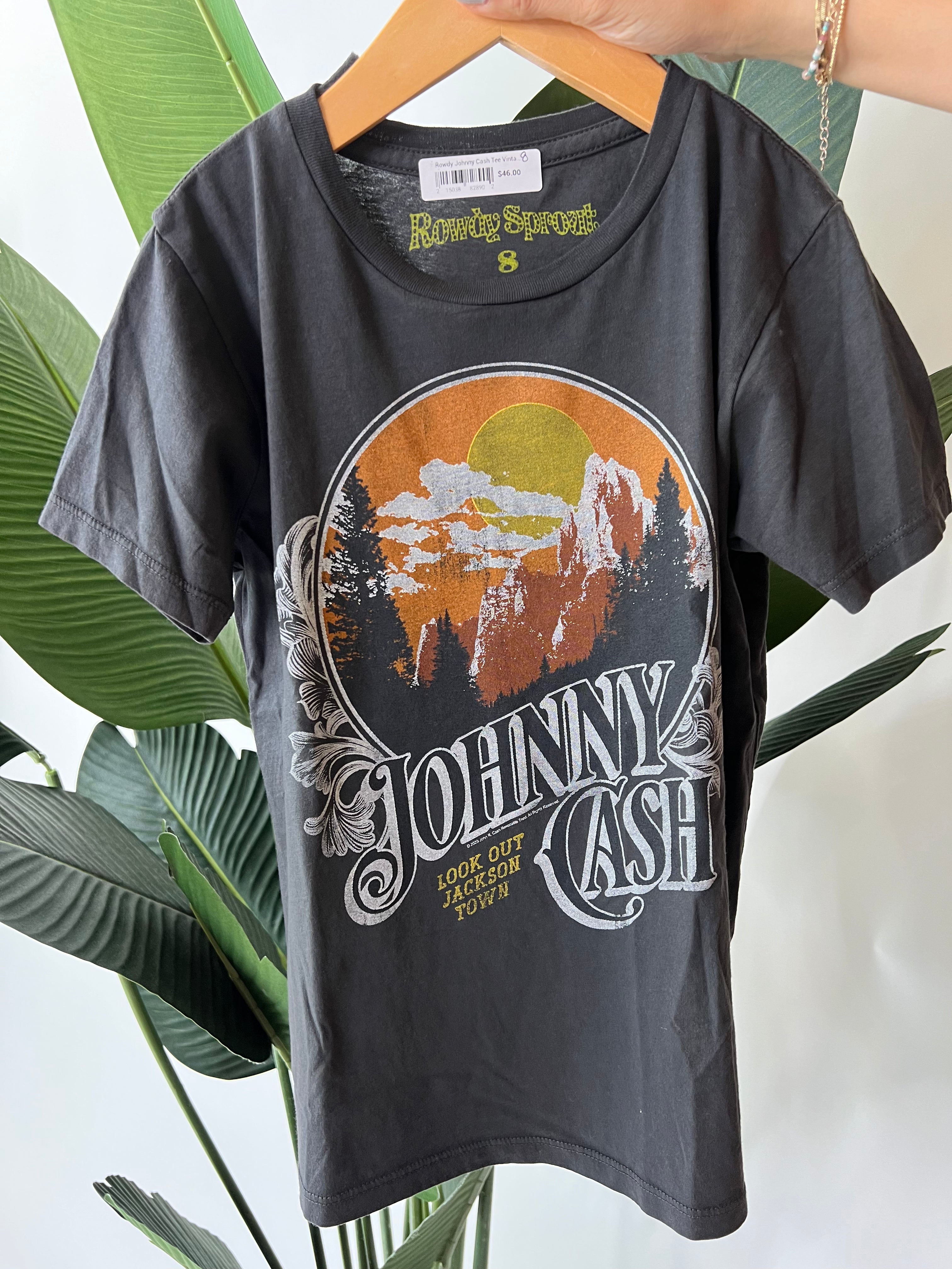 Rowdy Sprouts Johnny Cash Tee