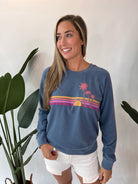 Sundry Cali Sunset Sweatshirt Nightshade