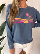 Sundry Cali Sunset Sweatshirt Nightshade