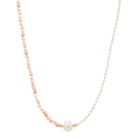 Sea Lustre Pearl + Conch Shell Solitaire Necklace