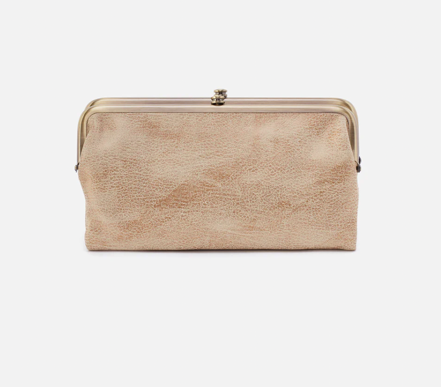 Double frame best sale clutch wallet