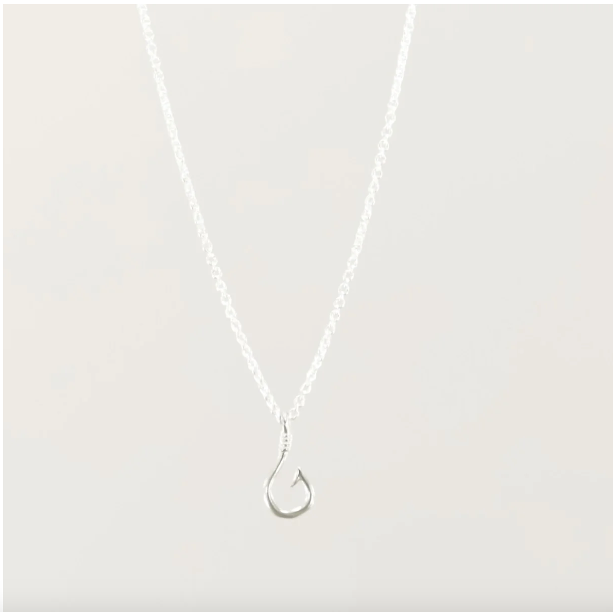 Silver Girl Hook Sterling Silver Necklace